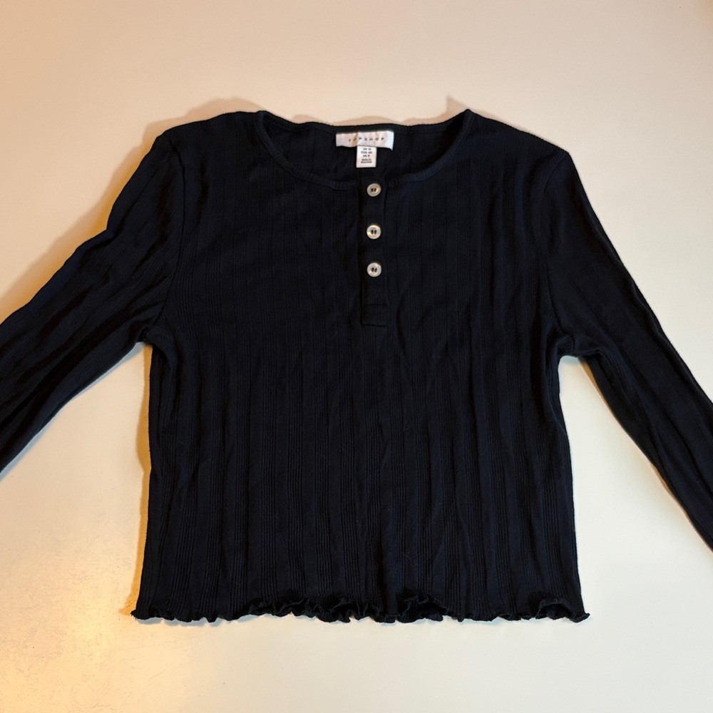 Topshop Charcoal Knit Sweater